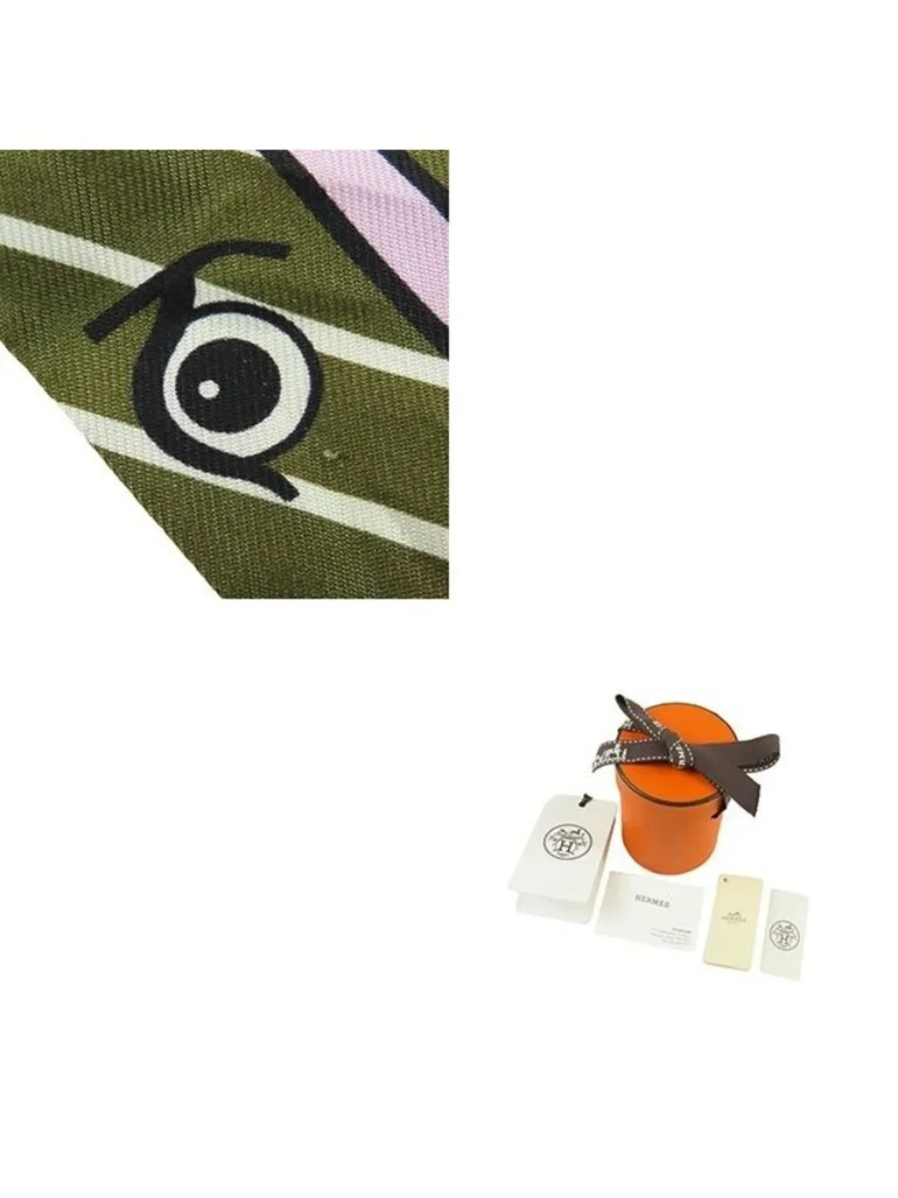 Hermes Twilly 05 Bronzex Violetx Jaun Silk Quadrige Baydadere Scarf